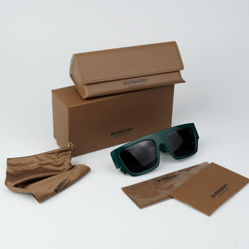 NEW Burberry BE4397U MICAH 407187 Green Dark Grey Unisex Sunglasses - Picture 10 of 10
